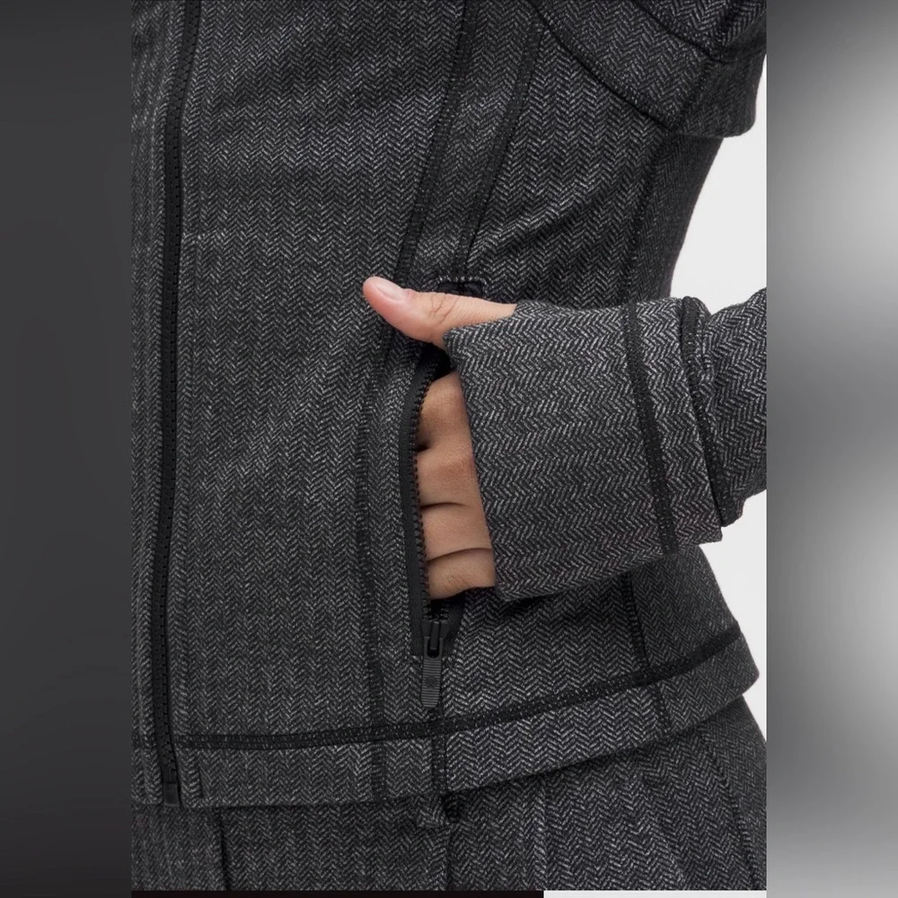 NWT Lululemon Athletica Defined Cropped Jacket Herringbone size 6 - Picture 3 of 8
